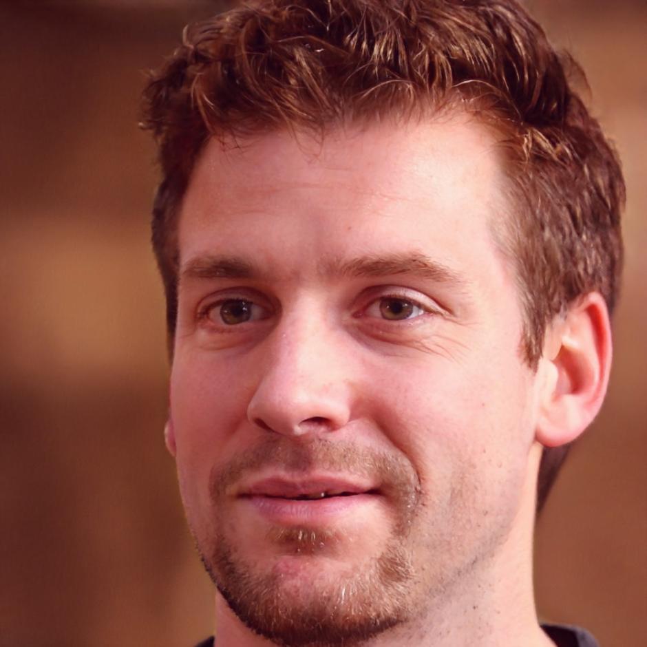 Portret van senior game developer en mentor